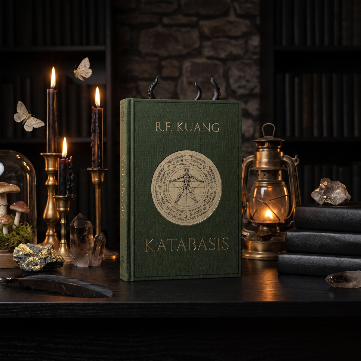 Abyss Dweller bookmark tentacles reaching out of a closed book